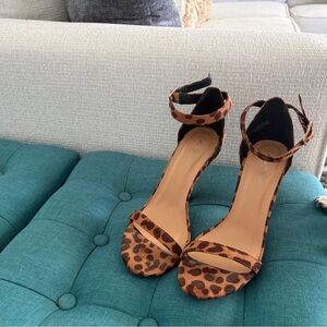 Anne Michelle Leopard Print Heels